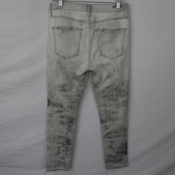 Citizens of Humanity Rocket Crop High Rose Skinny Jeans Distressed Bleached 30 - Picture 4 of 10